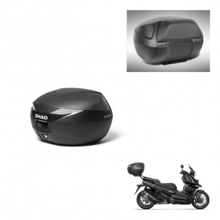 SHAD Baul SH39 carbon + soporte montaje respaldo KIT-439150