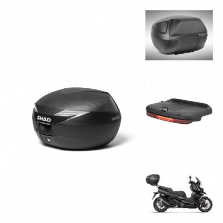 SHAD Baul SH39 carbon + soporte montaje accesorios KIT-439151