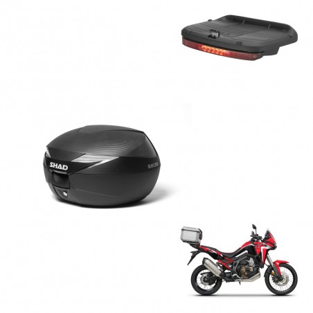 SHAD Baul SH39 carbon + soporte montaje luz de freno KIT-439153
