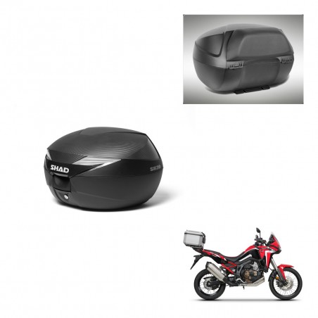 SHAD Baul SH39 carbon + soporte montaje respaldo KIT-439154