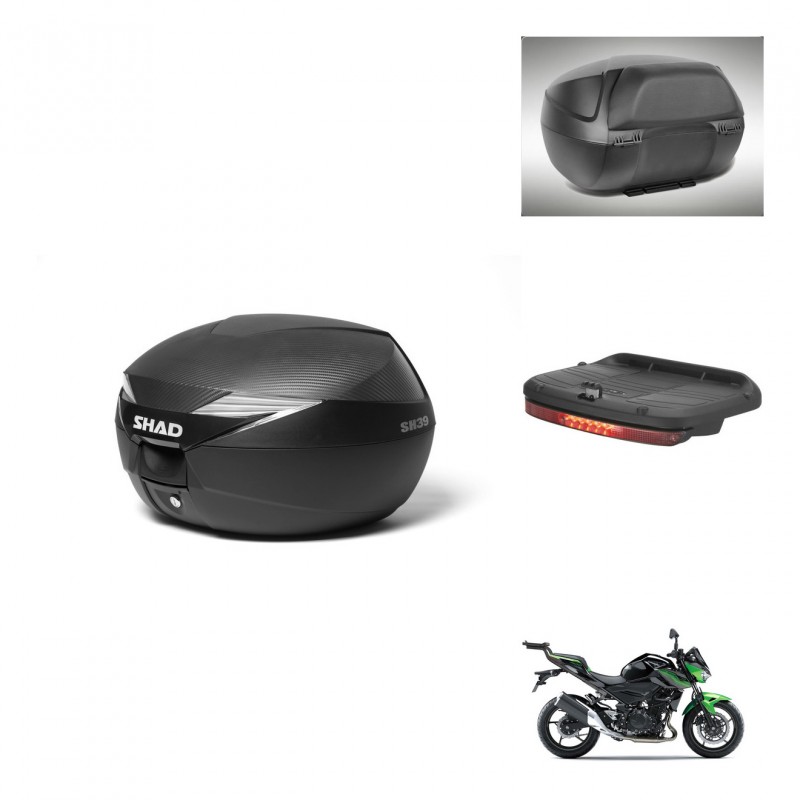 SHAD Baul SH39 carbon + soporte montaje accesorios KIT-439163
