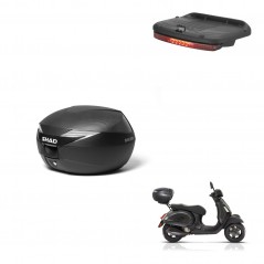 SHAD Baul SH39 carbon + soporte montaje luz de freno KIT-439165