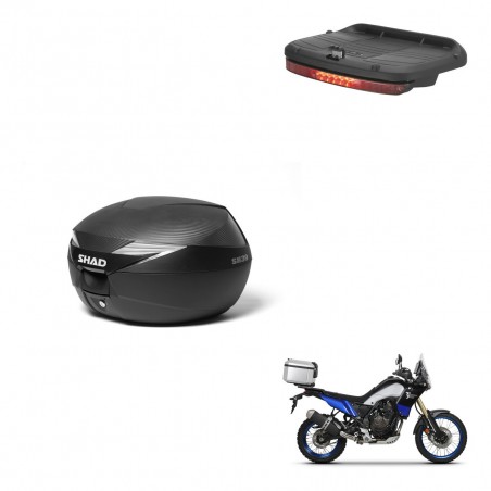 SHAD Baul SH39 carbon + soporte montaje luz de freno KIT-439169