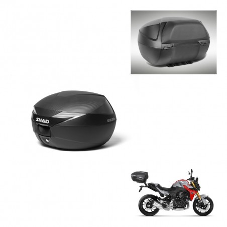 SHAD Baul SH39 carbon + soporte montaje respaldo KIT-439174