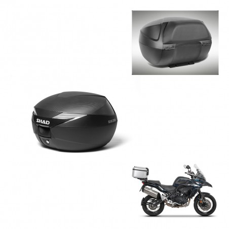 SHAD Baul SH39 carbon + soporte montaje respaldo KIT-439178