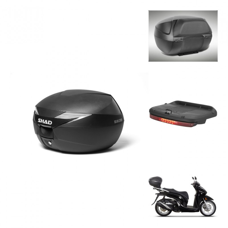 SHAD Baul SH39 carbon + soporte montaje accesorios KIT-439191