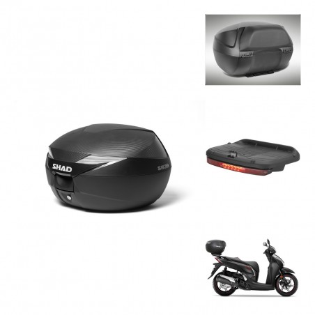 SHAD Baul SH39 carbon + soporte montaje accesorios KIT-439195