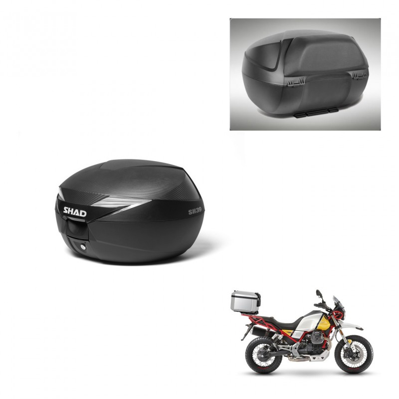 SHAD Baul SH39 carbon + soporte montaje respaldo KIT-439202