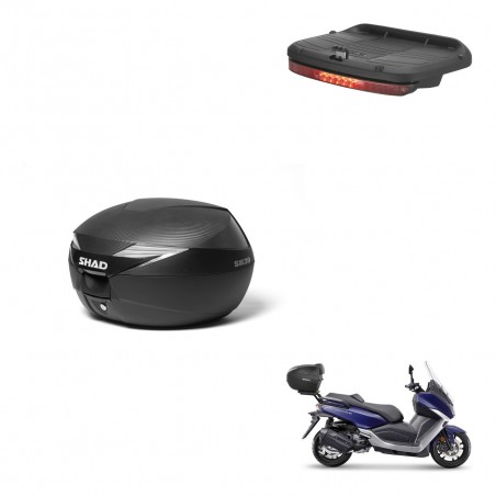SHAD Baul SH39 carbon + soporte montaje luz de freno KIT-439213