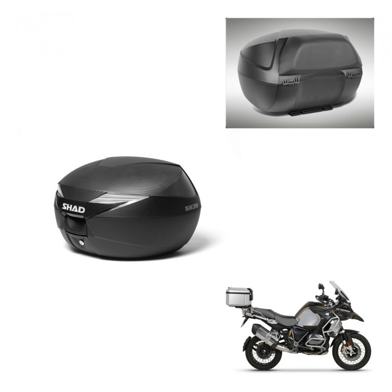 SHAD Baul SH39 carbon + soporte montaje respaldo KIT-439226