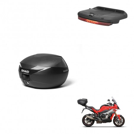 SHAD Baul SH39 carbon + soporte montaje luz de freno KIT-439233
