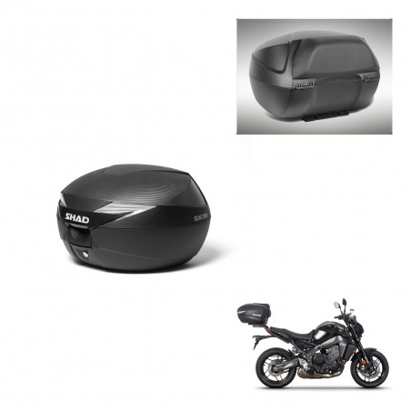 SHAD Baul SH39 carbon + soporte montaje respaldo KIT-439242