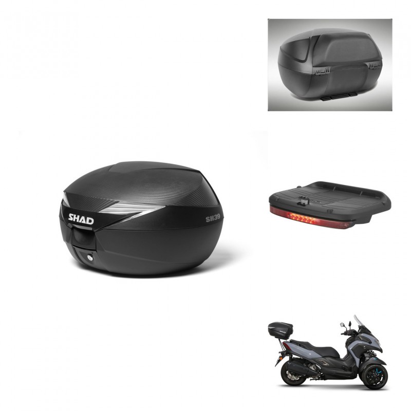SHAD Baul SH39 carbon + soporte montaje accesorios KIT-439247