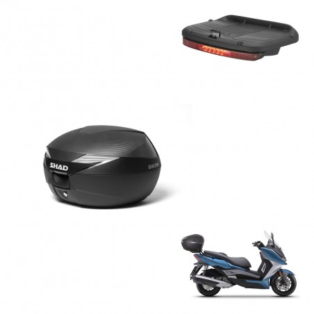 SHAD Baul SH39 carbon + soporte montaje luz de freno KIT-439249