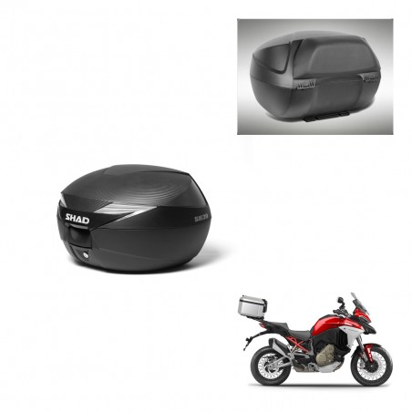 SHAD Baul SH39 carbon + soporte montaje respaldo KIT-439254