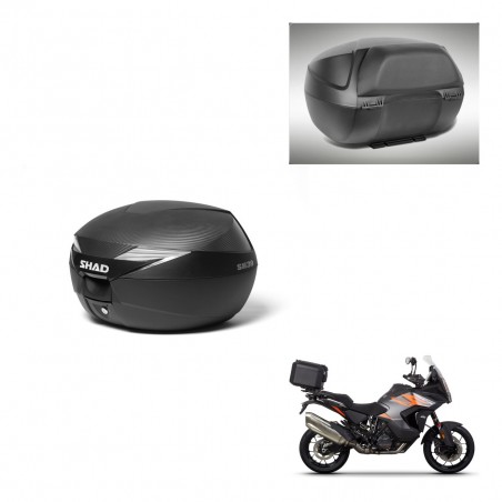 SHAD SH39 carbon trunk + mounting support backrest KIT-439262