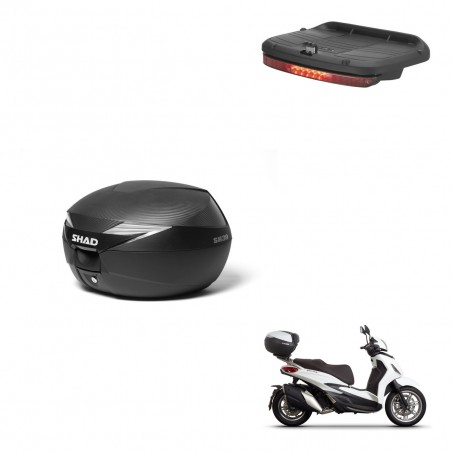 SHAD Baul SH39 carbon + soporte montaje luz de freno KIT-439265