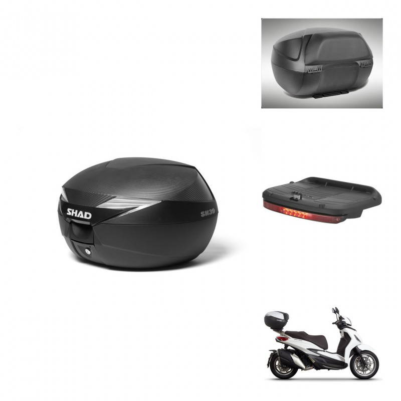 SHAD Baul SH39 carbon + soporte montaje accesorios KIT-439267
