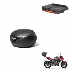 SHAD Baul SH39 carbon + soporte montaje luz de freno KIT-439273