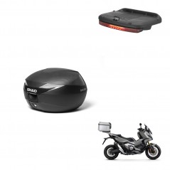 SHAD Baul SH39 carbon + soporte montaje luz de freno KIT-439289