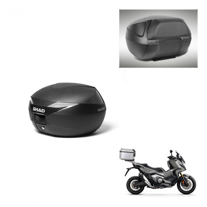 SHAD Baul SH39 carbon + soporte montaje respaldo KIT-439290