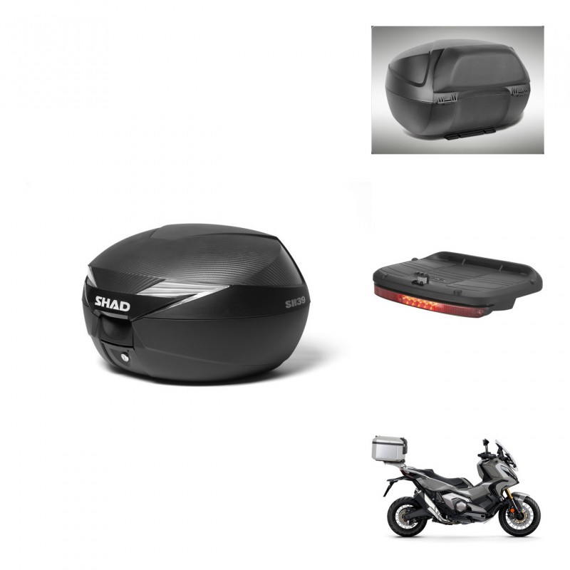 SHAD Baul SH39 carbon + soporte montaje accesorios KIT-439291