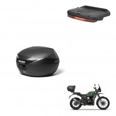 SHAD Baul SH39 carbon + soporte montaje luz de freno KIT-439301