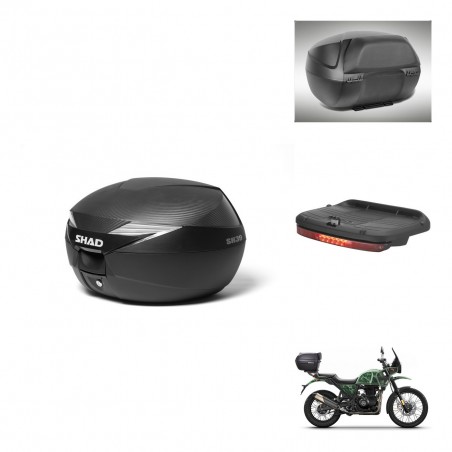 SHAD Baul SH39 carbon + soporte montaje accesorios KIT-439303