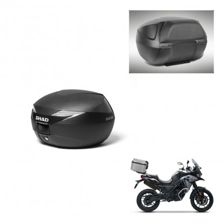 SHAD Baul SH39 carbon + soporte montaje respaldo KIT-439314