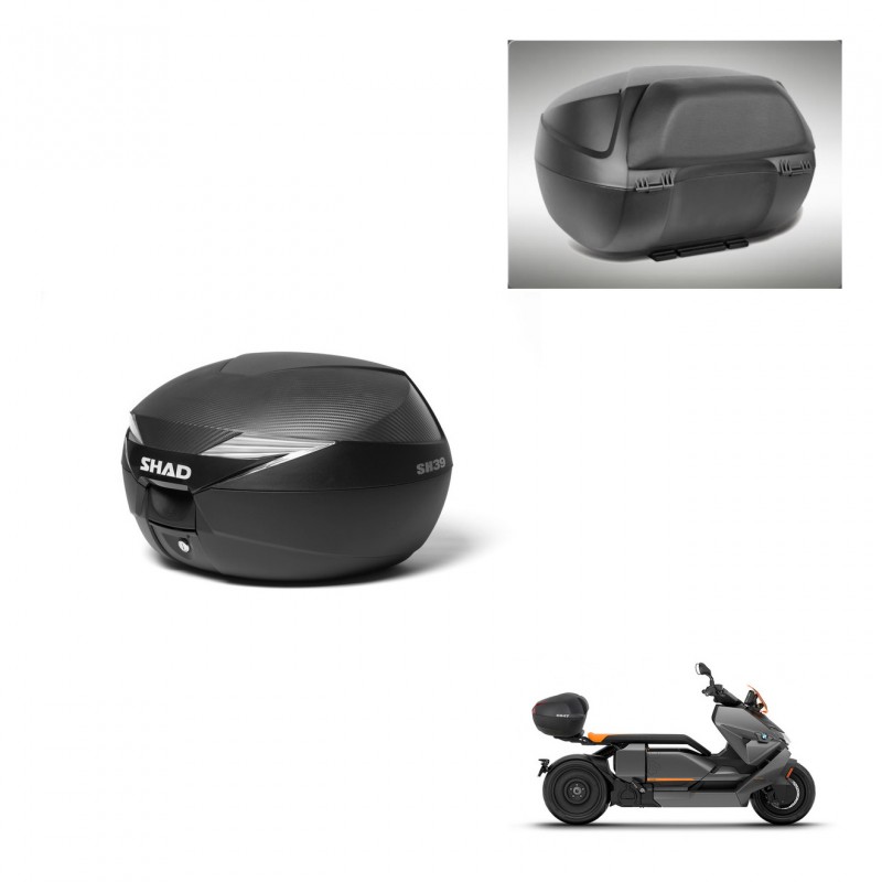 SHAD Baul SH39 carbon + soporte montaje respaldo KIT-439322