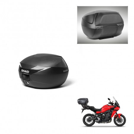SHAD Baul SH39 carbon + soporte montaje respaldo KIT-439326