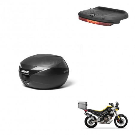 SHAD Baul SH39 carbon + soporte montaje luz de freno KIT-439333