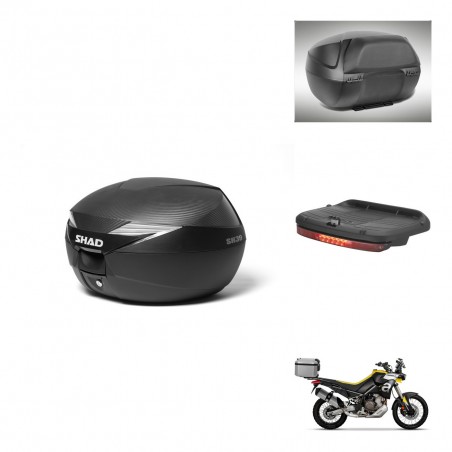 SHAD Baul SH39 carbon + soporte montaje accesorios KIT-439335