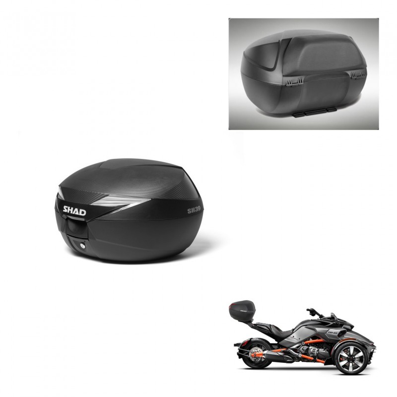 SHAD SH39 carbon trunk + mounting support backrest KIT-439350
