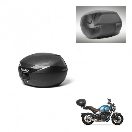 SHAD Baul SH39 carbon + soporte montaje respaldo KIT-439370