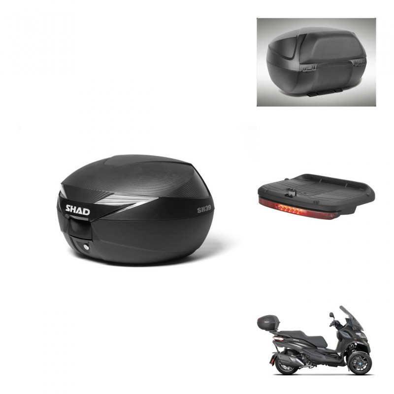 SHAD Baul SH39 carbon + soporte montaje accesorios KIT-439379
