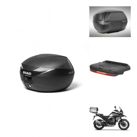 SHAD Baul SH39 carbon + soporte montaje accesorios KIT-439415