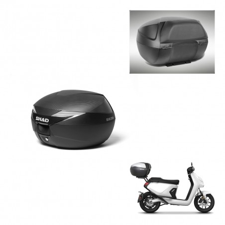 SHAD Baul SH39 carbon + soporte montaje respaldo KIT-439418