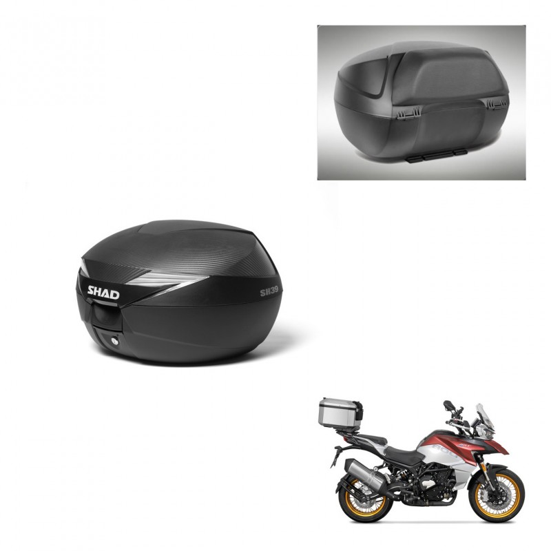 SHAD Baul SH39 carbon + soporte montaje respaldo KIT-439422