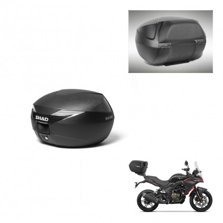 SHAD Baul SH39 carbon + soporte montaje respaldo KIT-439426