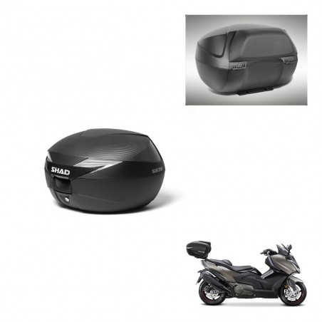 SHAD Baul SH39 carbon + soporte montaje respaldo KIT-439454