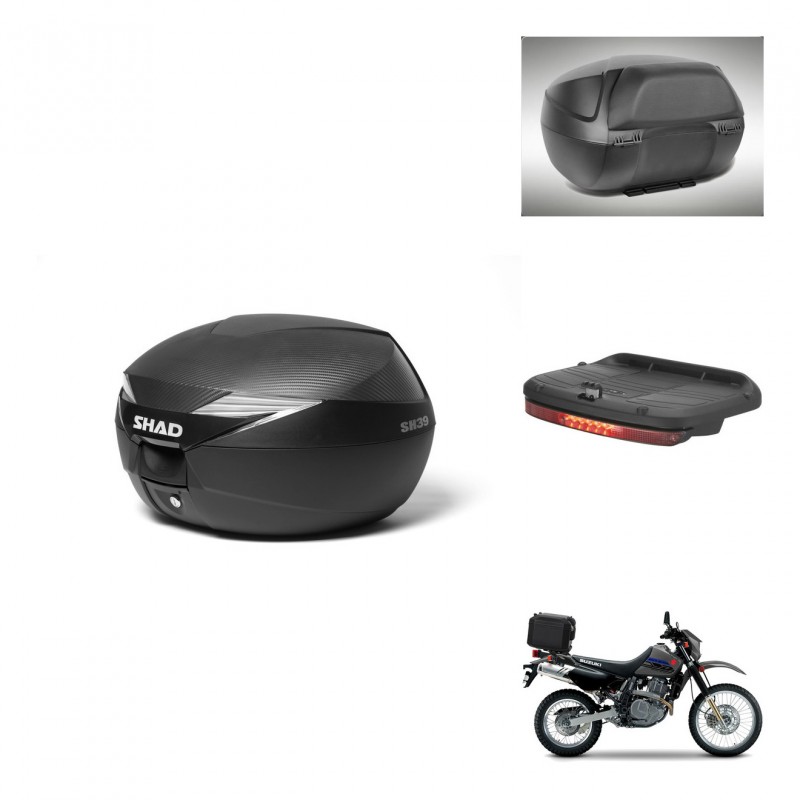 SHAD Baul SH39 carbon + soporte montaje accesorios KIT-439467