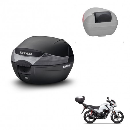 SHAD Baul SH33 + soporte montaje respaldo KIT-439478