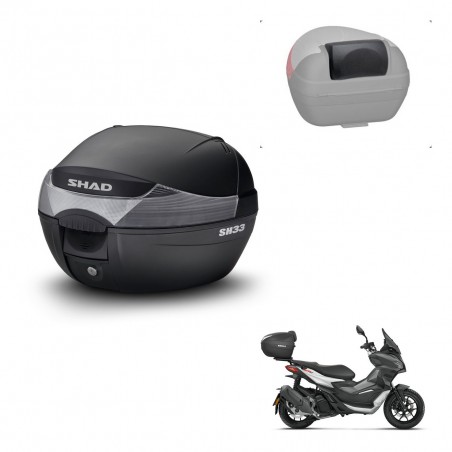 SHAD Baul SH33 + soporte montaje respaldo KIT-439482