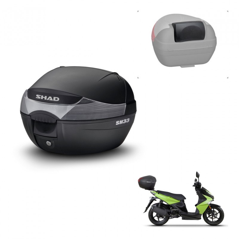 SHAD Baul SH33 + soporte montaje respaldo KIT-439486