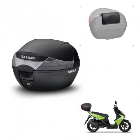 SHAD Trunk SH33 + mounting bracket backrest KIT-439486