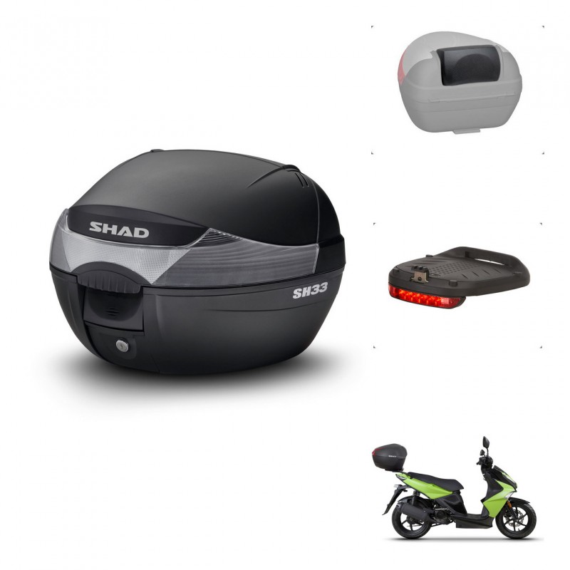 SHAD Baul SH33 + soporte montaje accesorios KIT-439487