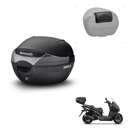 SHAD Trunk SH33 + mounting bracket backrest KIT-439490