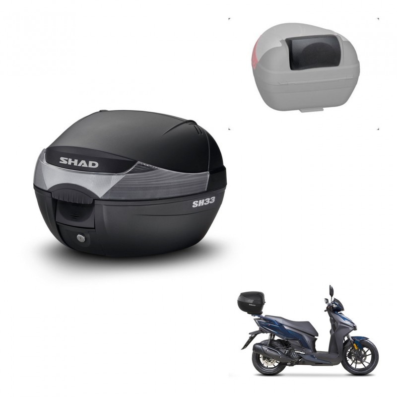 SHAD Baul SH33 + soporte montaje respaldo KIT-439506