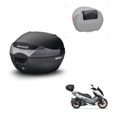 SHAD Baul SH33 + soporte montaje respaldo KIT-439510